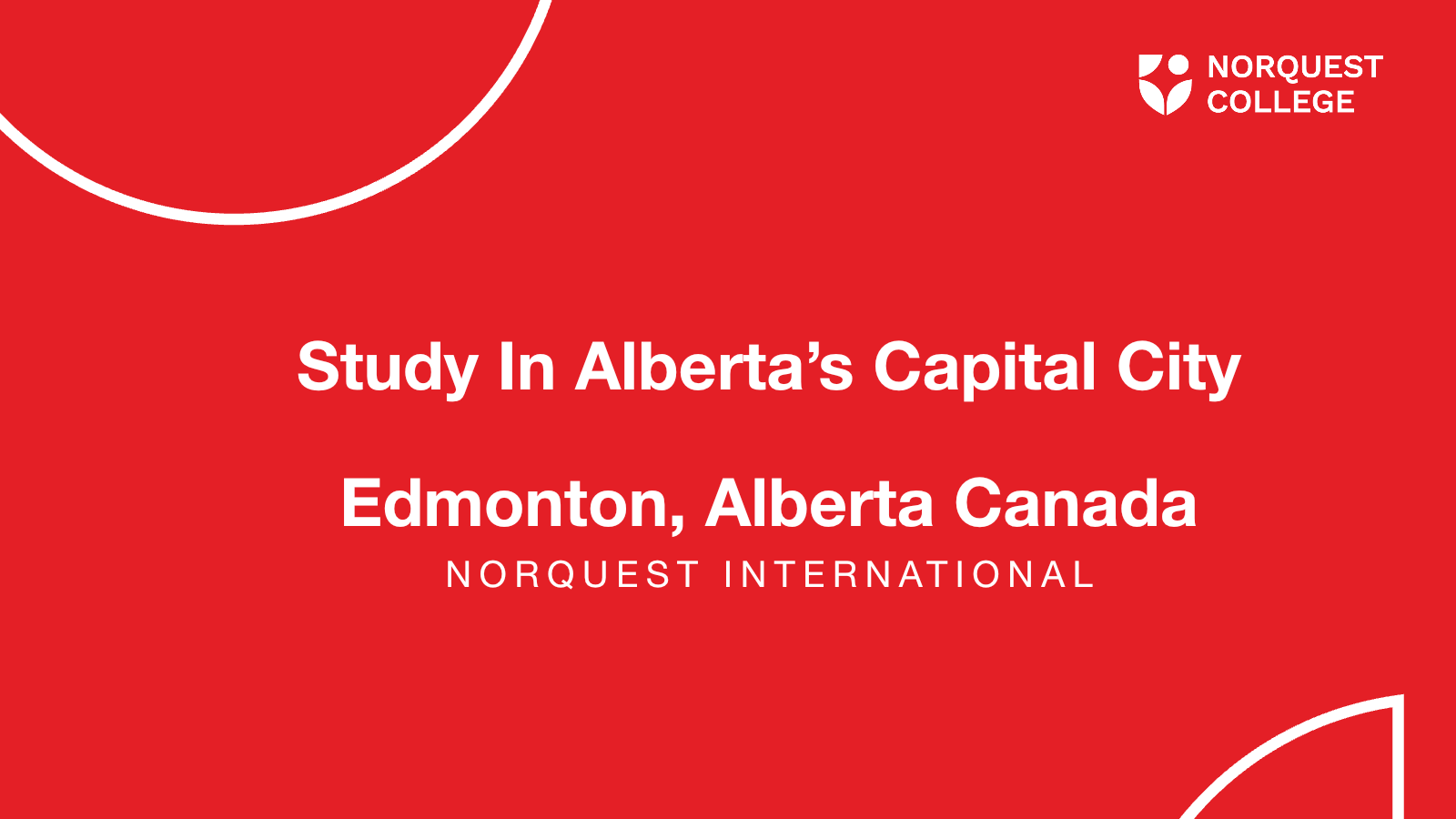 NorQuest College presentation cover for the Philippines